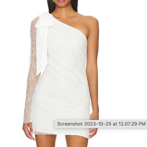 Lovers + Friends Dresses & Skirts - Lovers + Friends White One-Shoulder Mini Dress